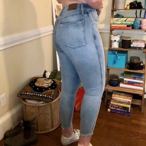 Madewell 10” high rise skinny jeans
